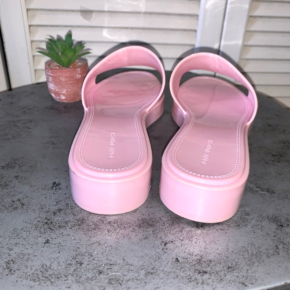 Tory Burch Eleanor Jelly Double T slides size Petunia 8 - Picture 8 of 13